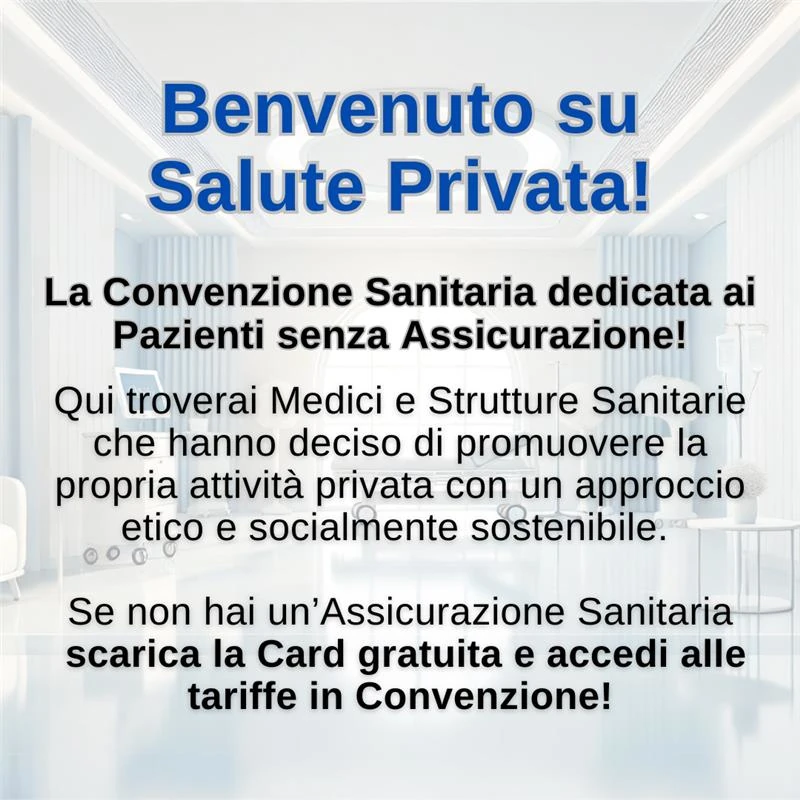 La convenzione Sanitaria online dedicata ai pazienti senza assicurazione